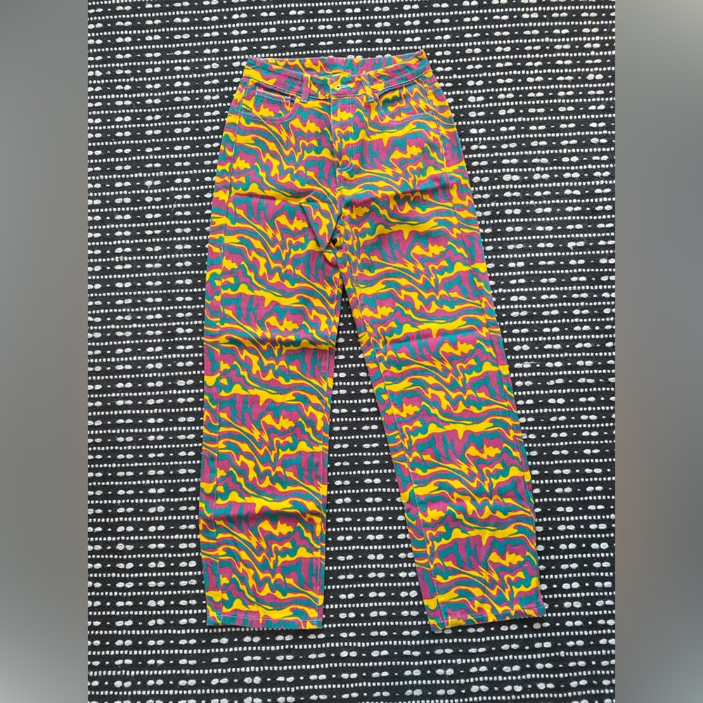 SHEIN women’s print jean pant small